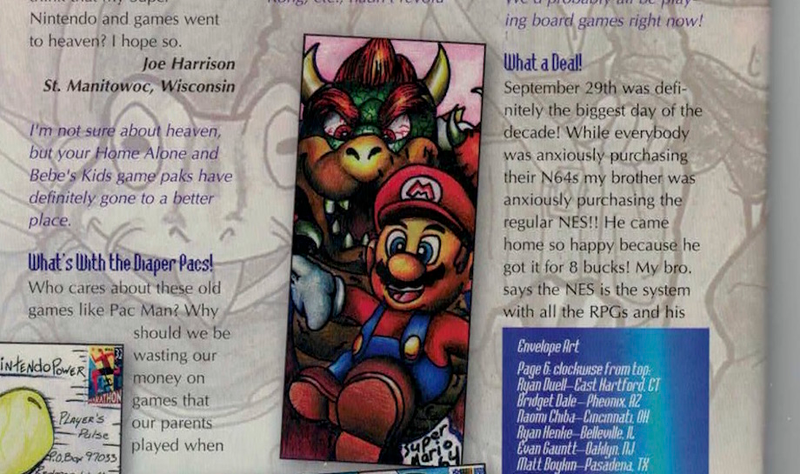 Illustration for article titled Back In The '90s, Nintendo Power Helped A Shy Fan Show Her Envelope Art To The World